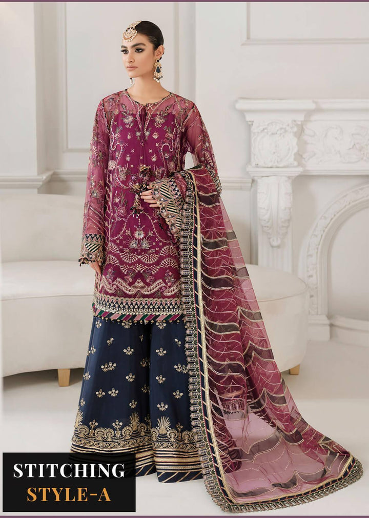 Chantelle by Baroque Unstitched Embroidered Net 3 Piece Suit BQ26UCF CH10-D03 - Festive Collection