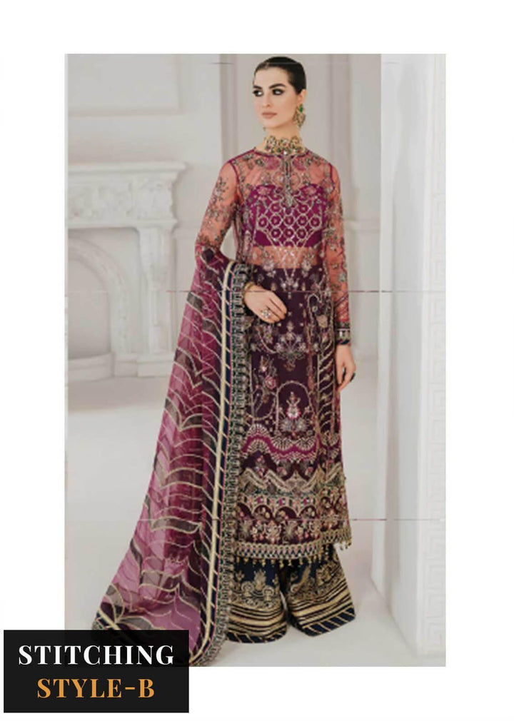 Chantelle by Baroque Unstitched Embroidered Net 3 Piece Suit BQ26UCF CH10-D03 - Festive Collection