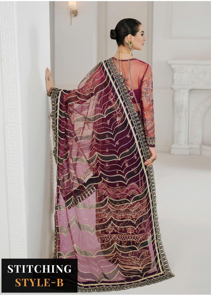 Chantelle by Baroque Unstitched Embroidered Net 3 Piece Suit BQ26UCF CH10-D03 - Festive Collection
