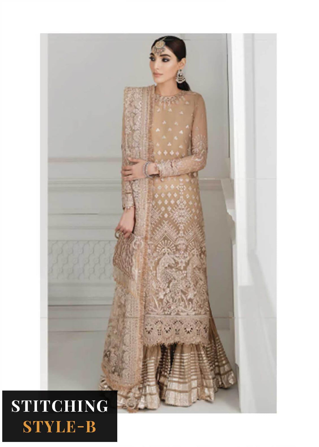 Baroque Embroidered Chiffon Suits Unstitched 3 Piece BQU-CH10-D04 - Luxury Festive Tale