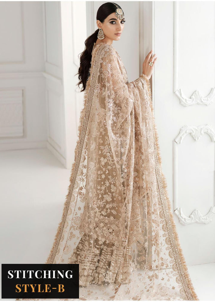 Baroque Embroidered Chiffon Suits Unstitched 3 Piece BQU-CH10-D04 - Luxury Festive Tale
