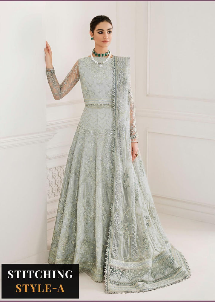 Baroque Embroidered Net Suits Unstitched 3 Piece BQU-CH10-D05 - Luxury Festive Tale