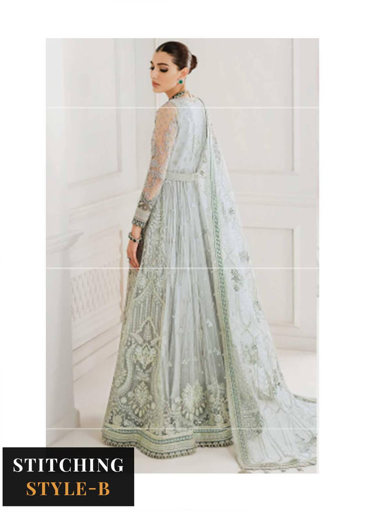 Baroque Embroidered Net Suits Unstitched 3 Piece BQU-CH10-D05 - Luxury Festive Tale