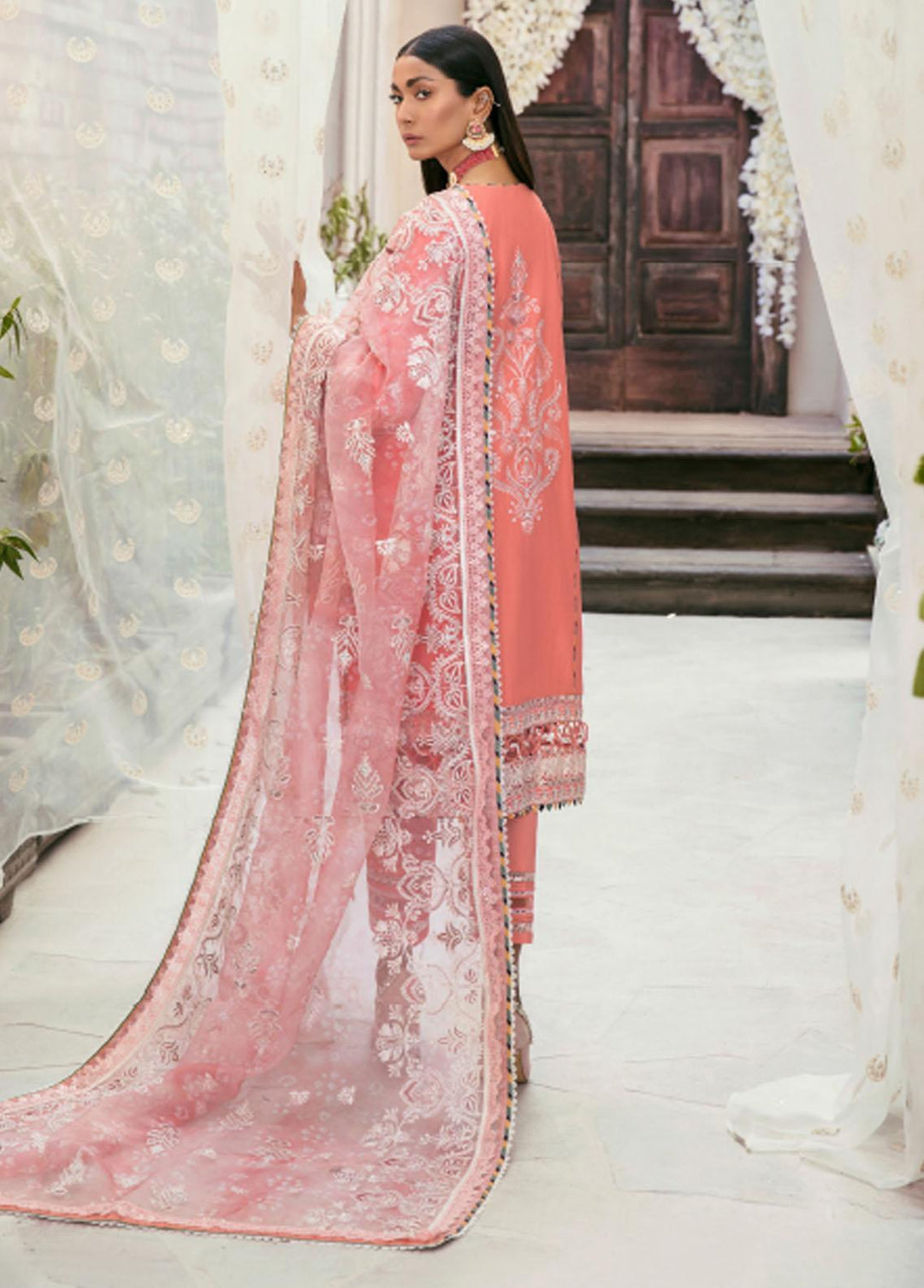 Baroque Embroidered Lawn Suit Unstitched 3 Piece BQ22E BQU-BL08-D07 - Eid Collection