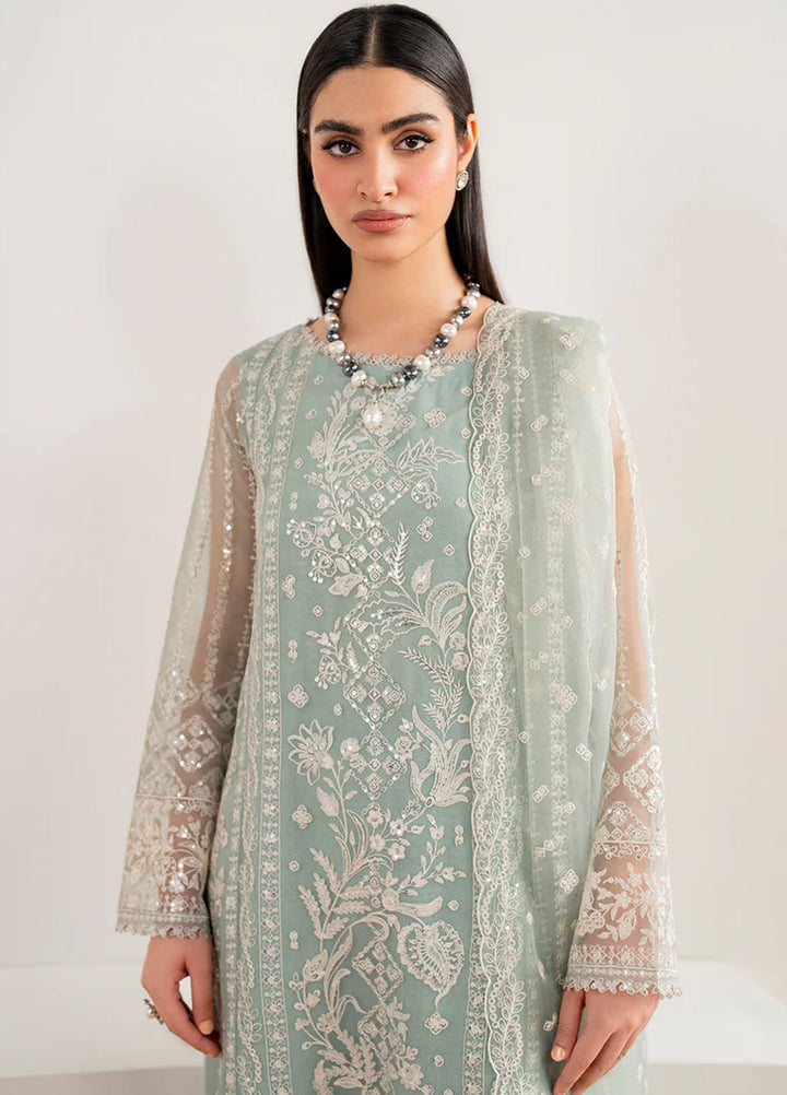 Baroque Embroidered Chiffon Suits Unstitched 3 Piece BQ25EF UF-680 - Formals Collection