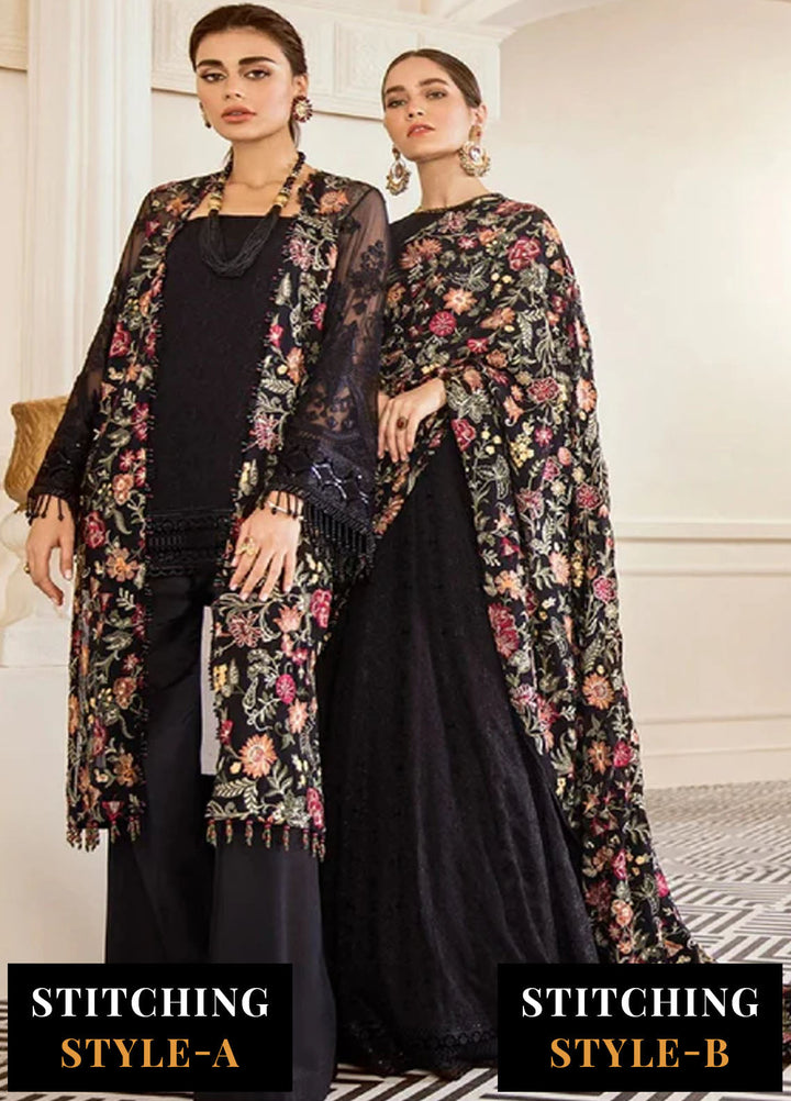 Baroque Embroidered Chiffon Suits Unstitched 3 Piece BQ25UF Exotica - Formals Collection