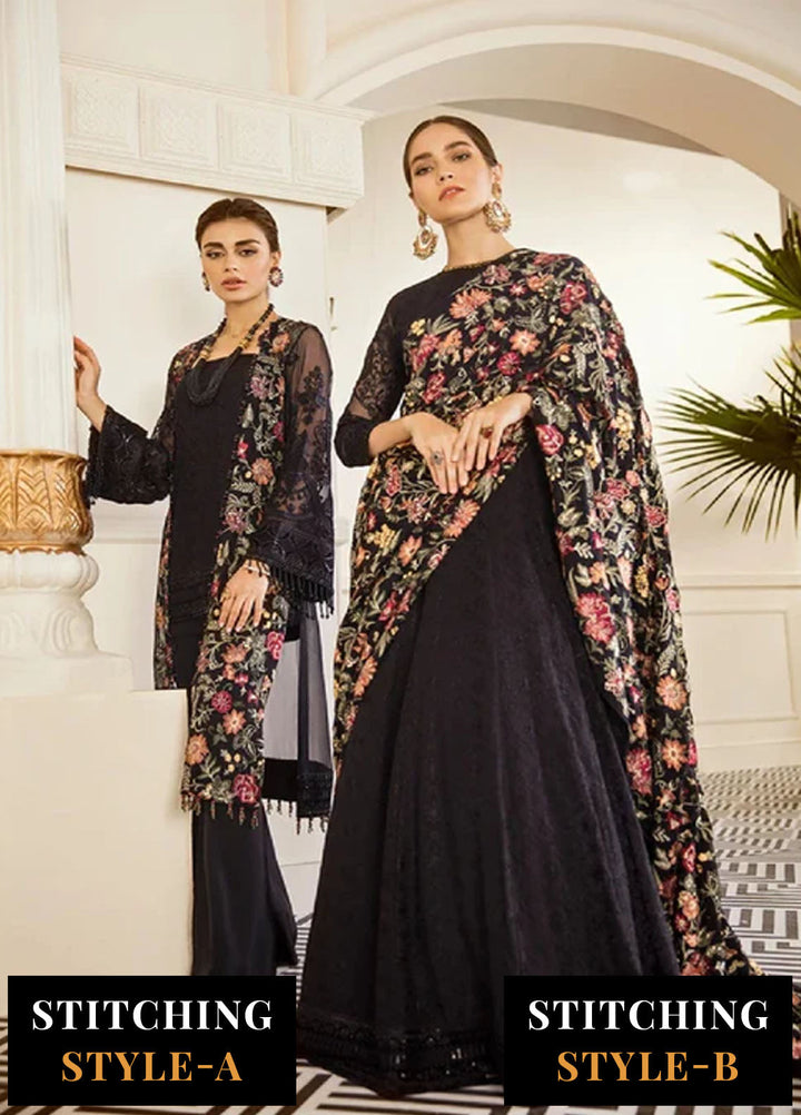 Baroque Embroidered Chiffon Suits Unstitched 3 Piece BQ25UF Exotica - Formals Collection