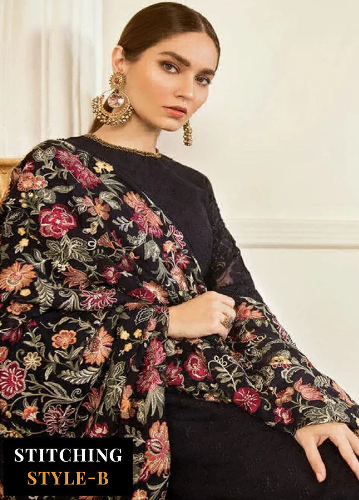 Baroque Embroidered Chiffon Suits Unstitched 3 Piece BQ25UF Exotica - Formals Collection