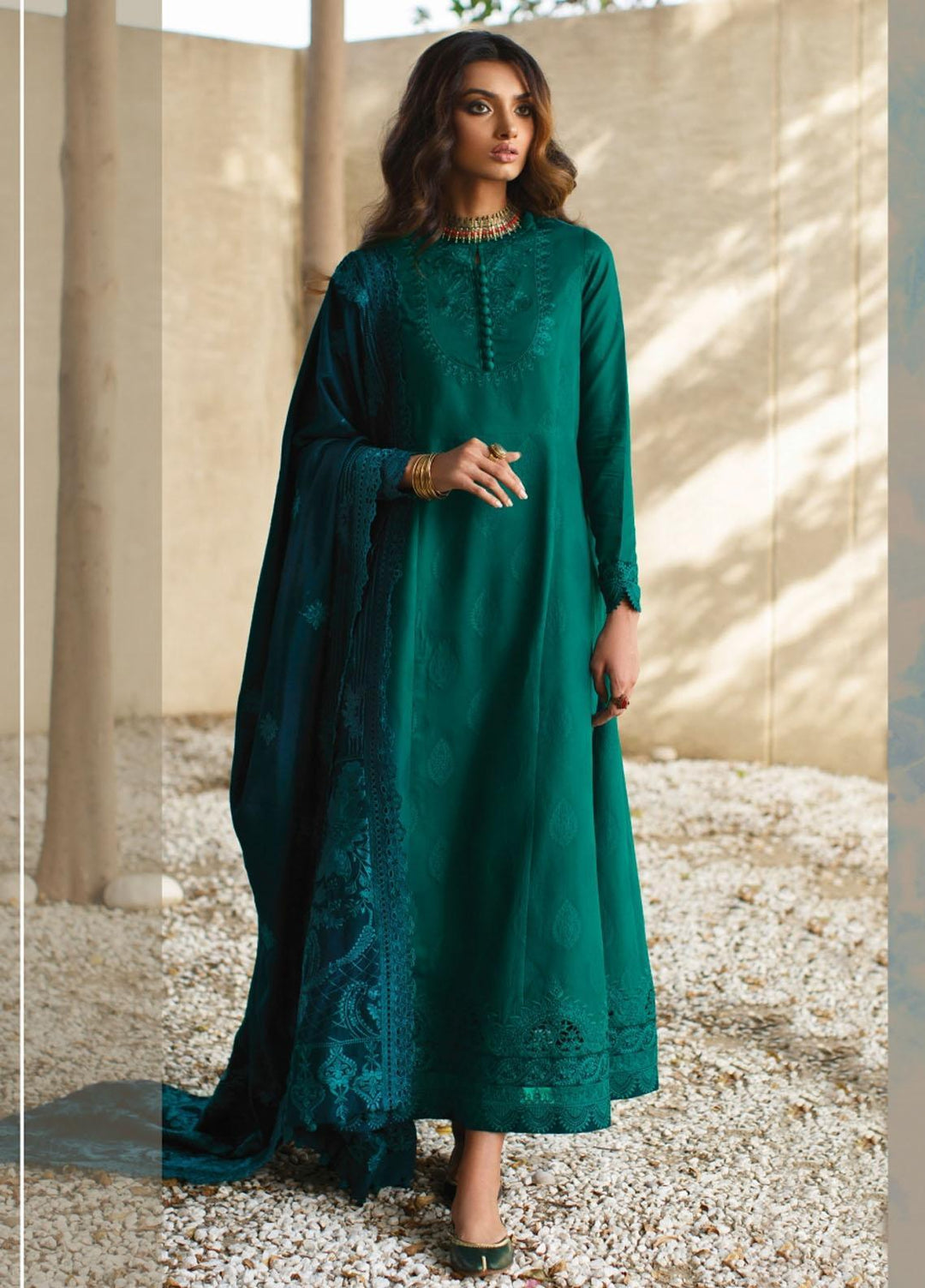 Baroque Embroidered Jacquard Suits Unstitched 3 Piece BQ21KW 03- MADANG - Winter Collection