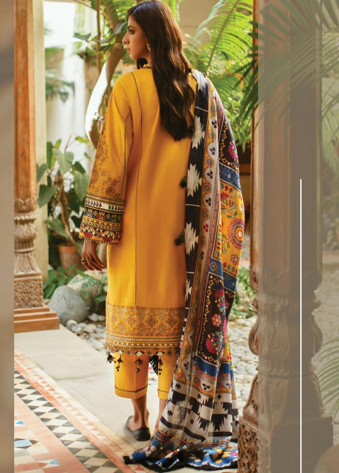 Baroque Embroidered Jacquard Suits Unstitched 3 Piece BQ21KW 06- SUNDANCE - Winter Collection