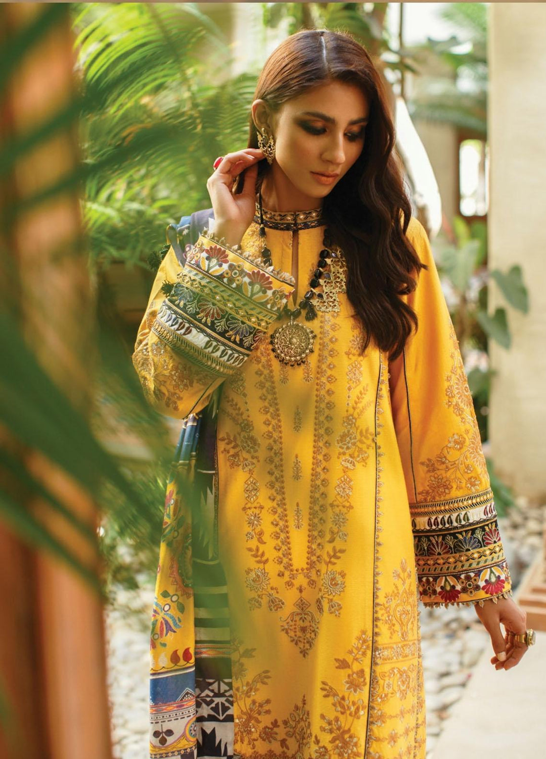 Baroque Embroidered Jacquard Suits Unstitched 3 Piece BQ21KW 06- SUNDANCE - Winter Collection