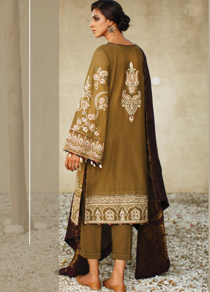 Baroque Embroidered Khaddar Suits Unstitched 3 Piece BQ21KW 10- SYCAMORA - Winter Collection