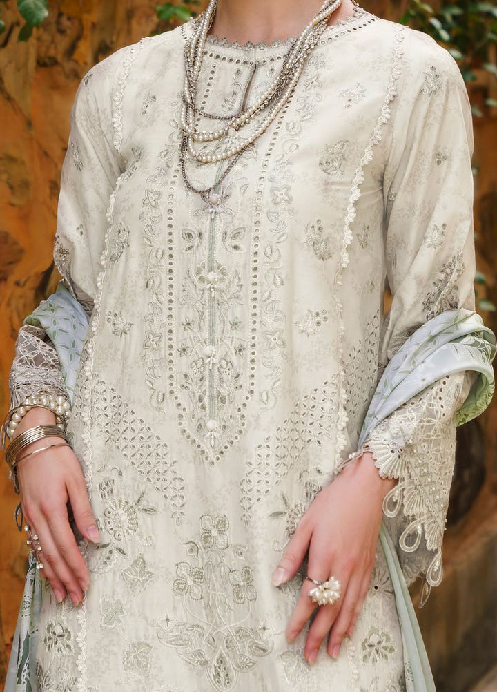 Baroque Embroidered Lawn Suits Unstitched 3 Piece BQ24SL D-01 - Summer Collection