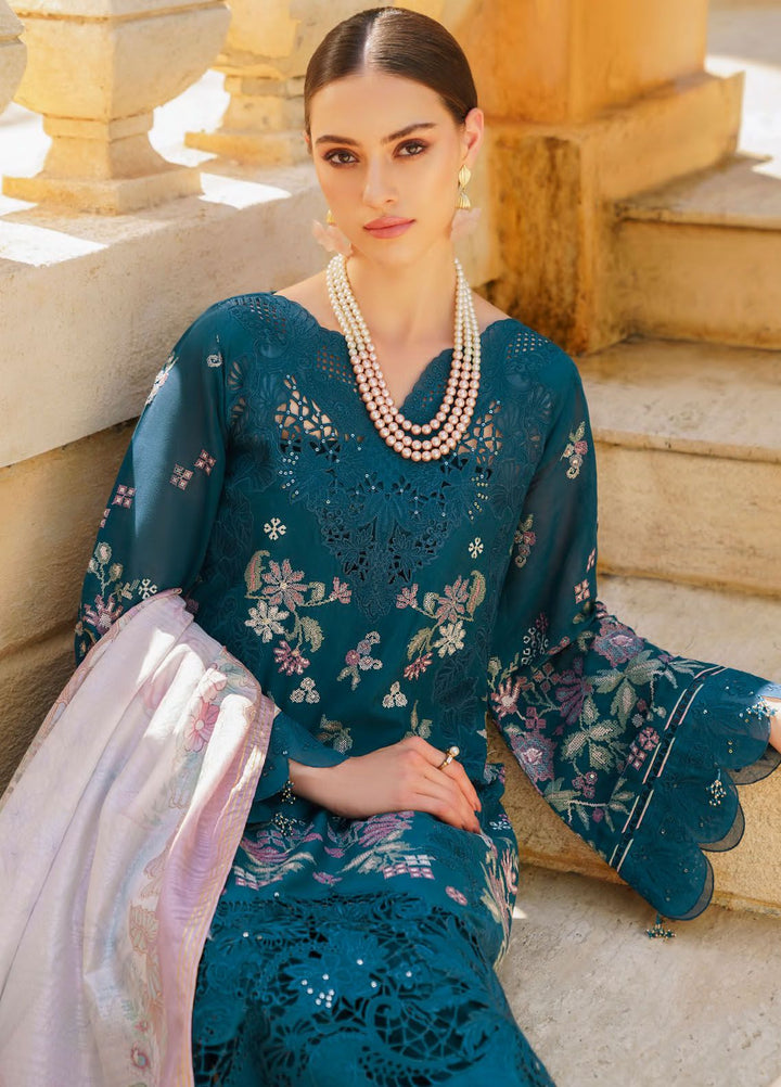 Baroque Embroidered Lawn Suits Unstitched 3 Piece BQ24SL D-02 - Summer Collection