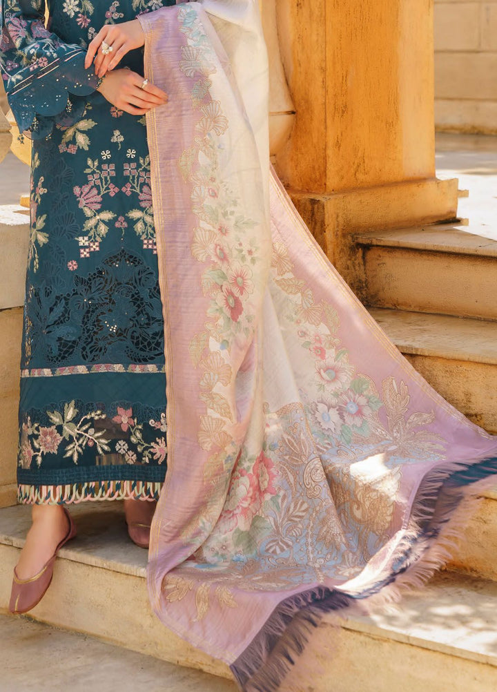 Baroque Embroidered Lawn Suits Unstitched 3 Piece BQ24SL D-02 - Summer Collection