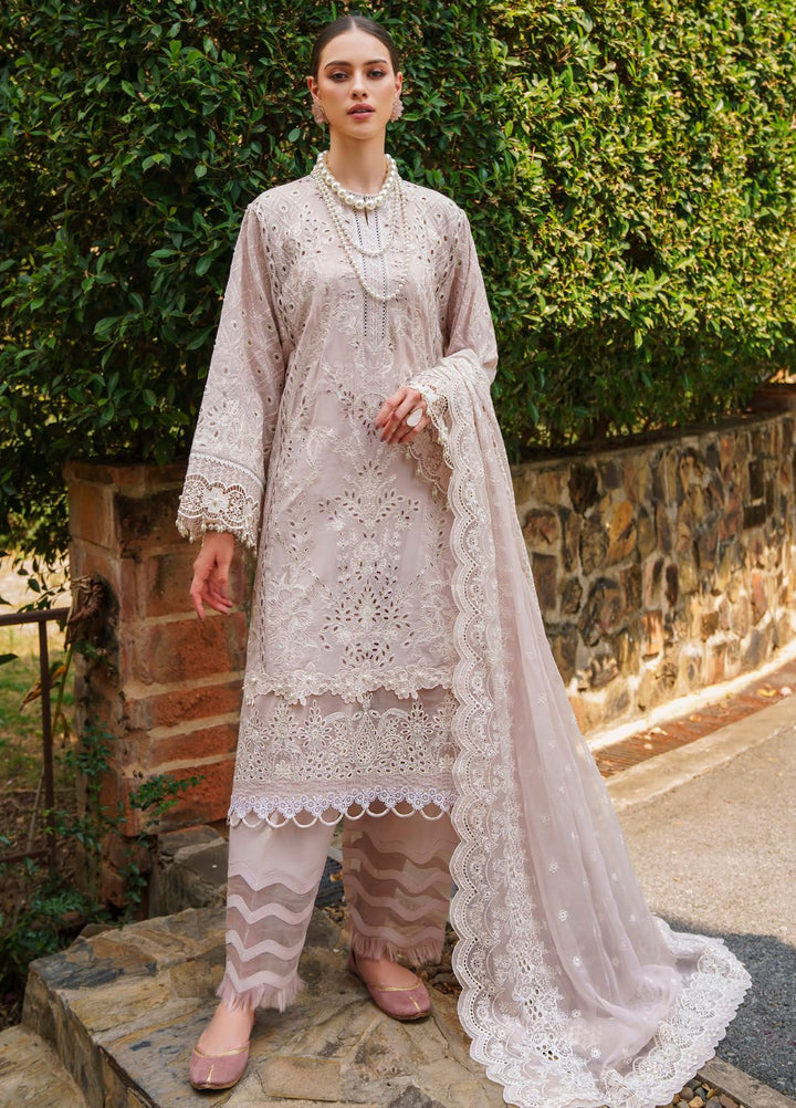 Baroque Embroidered Lawn Suits Unstitched 3 Piece BQ24SL D-03 - Summer Collection
