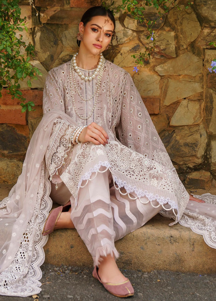 Baroque Embroidered Lawn Suits Unstitched 3 Piece BQ24SL D-03 - Summer Collection