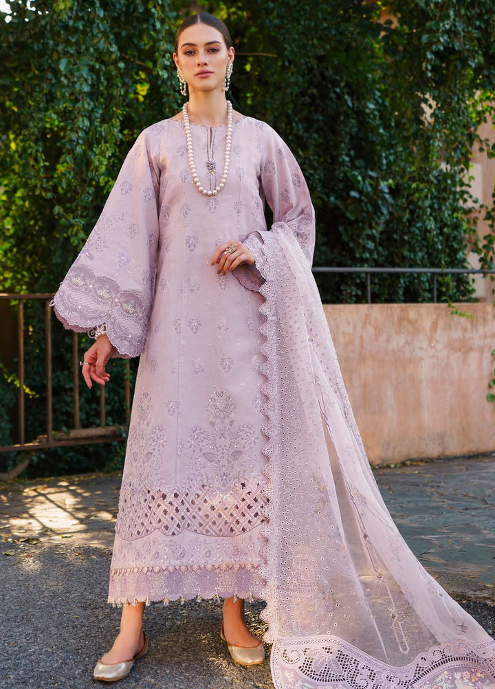 Baroque Embroidered Lawn Suits Unstitched 3 Piece BQ24SL D-09 - Summer Collection