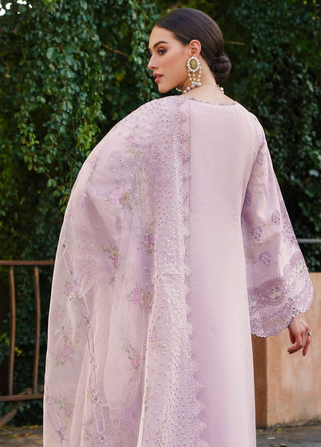 Baroque Embroidered Lawn Suits Unstitched 3 Piece BQ24SL D-09 - Summer Collection