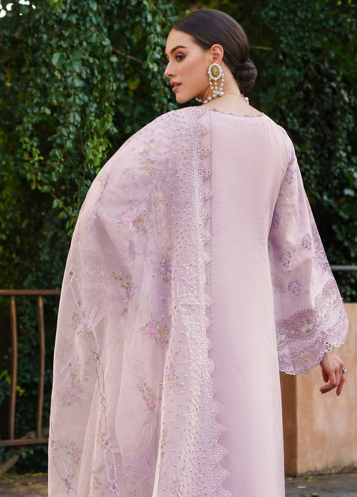 Baroque Embroidered Lawn Suits Unstitched 3 Piece BQ24SL D-09 - Summer Collection