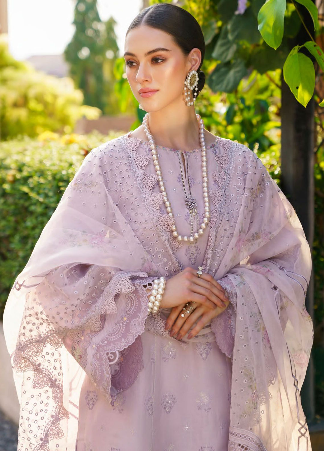 Baroque Embroidered Lawn Suits Unstitched 3 Piece BQ24SL D-09 - Summer Collection