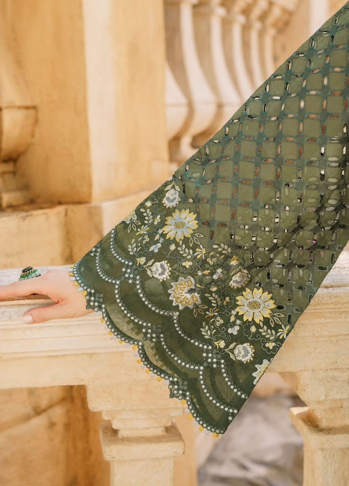 Baroque Embroidered Lawn Suits Unstitched 3 Piece BQ24SL D-10 - Summer Collection