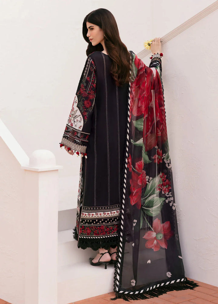 Baroque Embroidered Lawn Suits Unstitched 3 Piece BQ25EL D-01 - Summer Collection