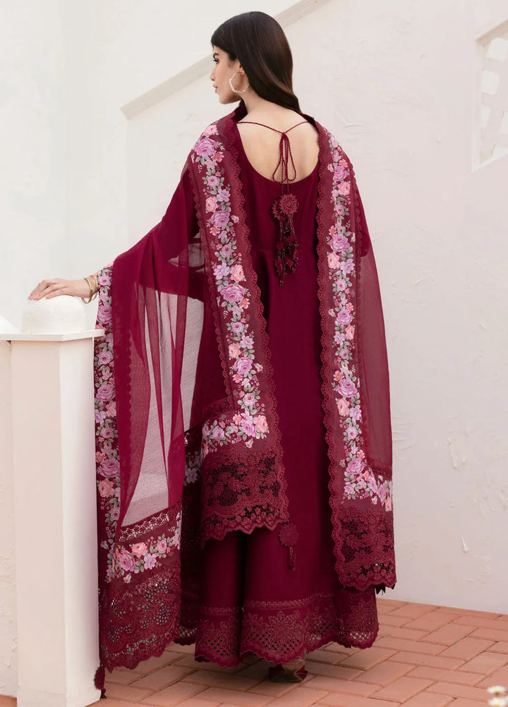 Baroque Embroidered Lawn Suits Unstitched 3 Piece BQ25EL D-05 - Summer Collection