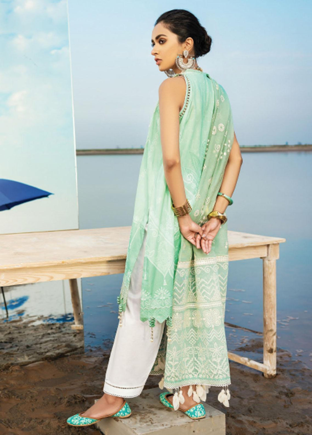 Baroque Embroidered Lawn Suits Unstitched 3 Piece BQ21SL 06 Gerbera - Summer Collection