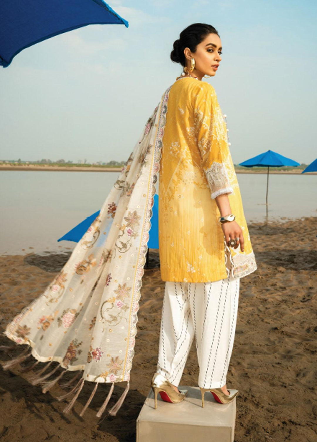 Baroque Embroidered Lawn Suits Unstitched 3 Piece BQ21SL 07 Alyssum - Summer Collection