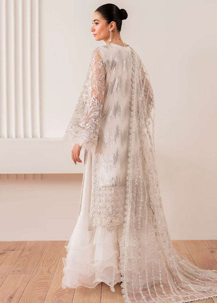 Baroque Embroidered Net Suits Unstitched 3 Piece BQ25EF UF-703 - Formals Collection