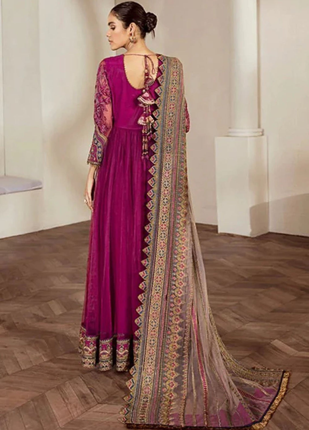 Baroque Embroidered Net Suits Unstitched 3 Piece BQ25UF Cali Glam - Formals Collection