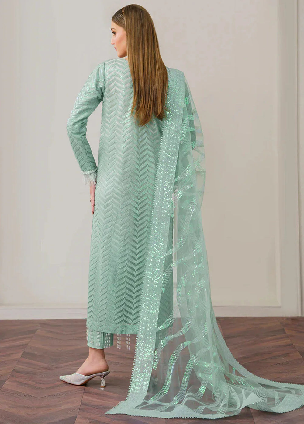Chantelle by Baroque Unstitched Embroidered Chiffon 3 Piece Suit BQ26UFC UF-D517 - Festive Collection