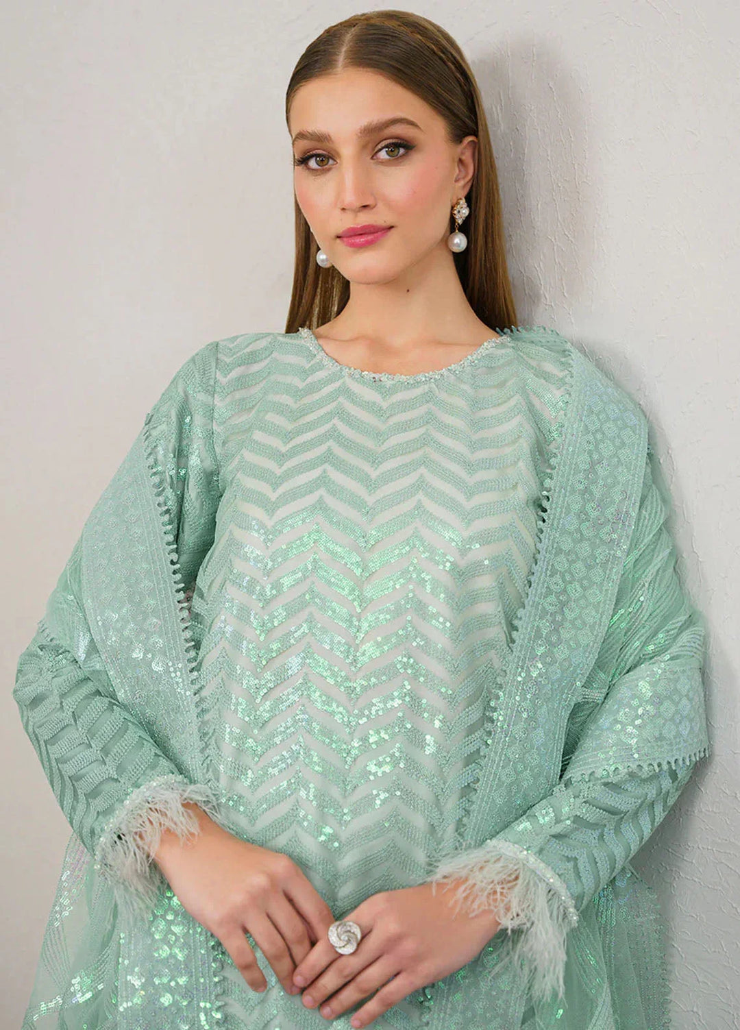 Chantelle by Baroque Unstitched Embroidered Chiffon 3 Piece Suit BQ26UFC UF-D517 - Festive Collection
