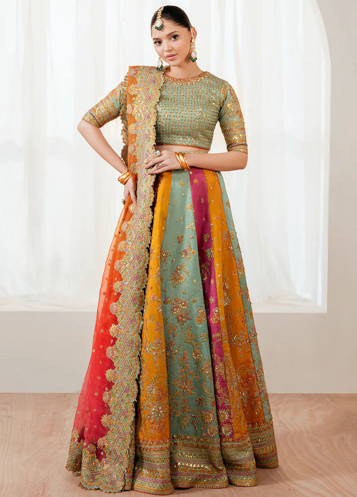 Baroque Embroidered Organza Suits Unstitched 3 Piece BQ25UF UF-4036 - Formals Collection