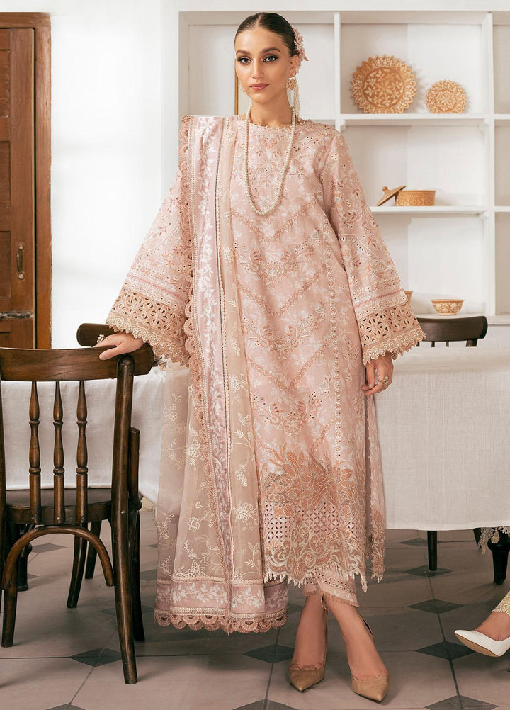 Baroque Embroidered Lawn Suits Unstitched 3 Piece BQ23ES BQU-SL11-D03 - Summer Collection