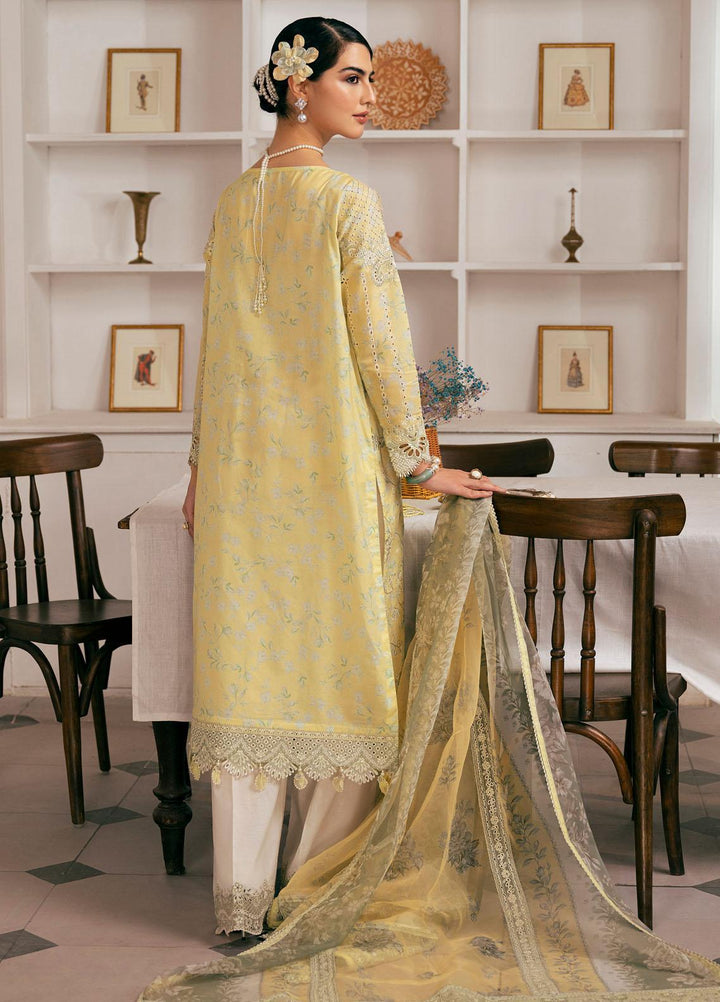 Baroque Embroidered Lawn Suits Unstitched 3 Piece BQ23ES BQU-SL11-D04 - Summer Collection