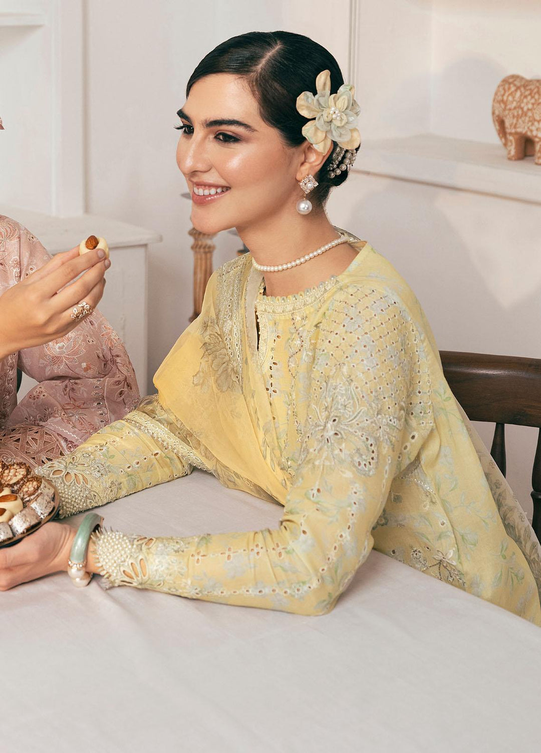 Baroque Embroidered Lawn Suits Unstitched 3 Piece BQ23ES BQU-SL11-D04 - Summer Collection