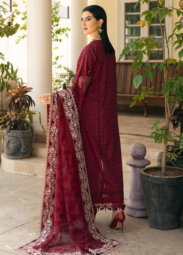 Baroque Embroidered Lawn Suits Unstitched 3 Piece BQ23ES BQU-SL11-D05 - Summer Collection