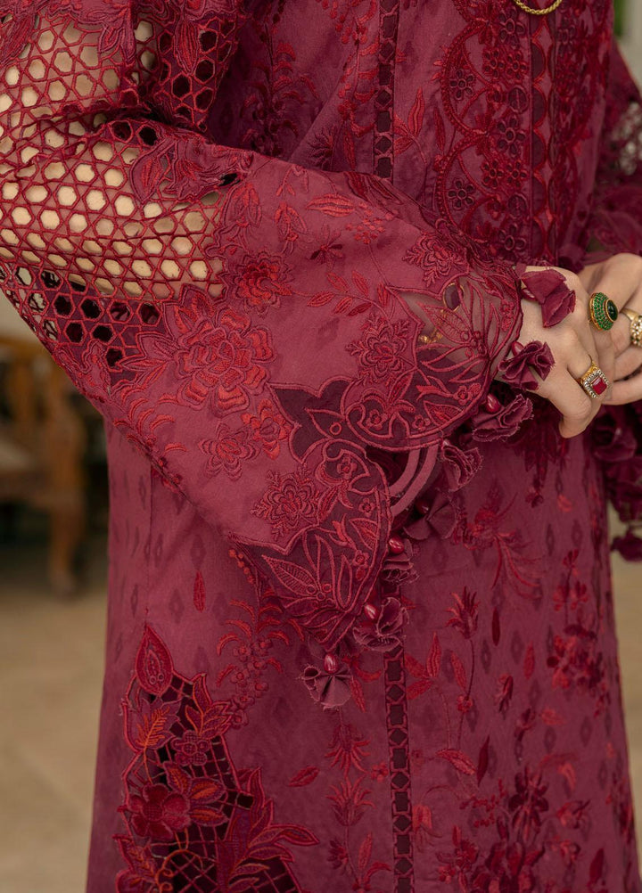 Baroque Embroidered Lawn Suits Unstitched 3 Piece BQ23ES BQU-SL11-D05 - Summer Collection