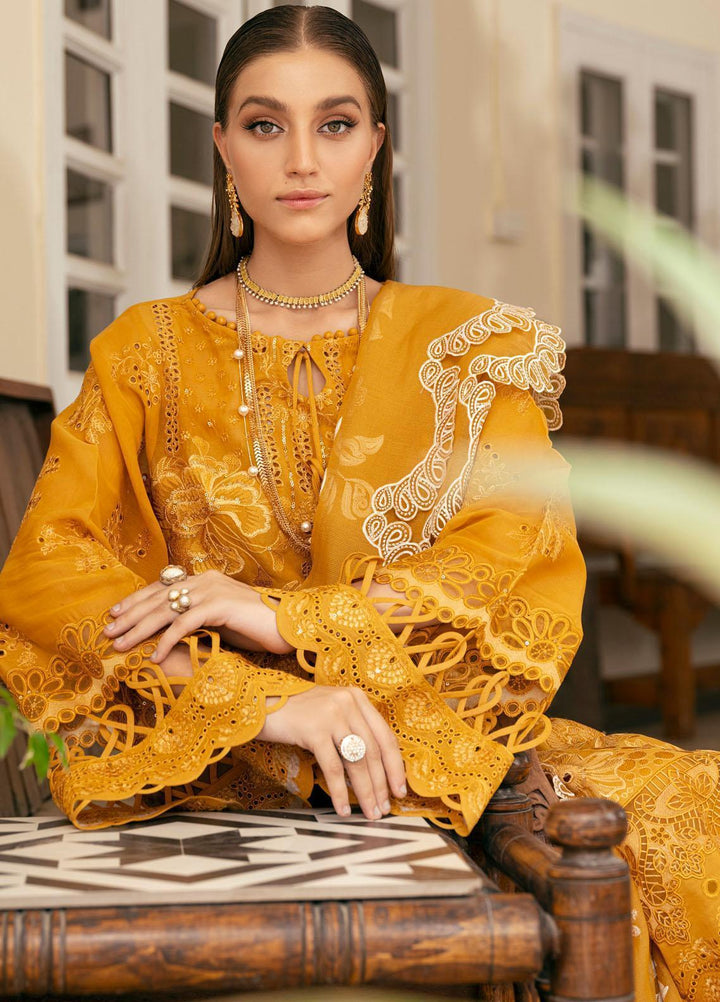 Baroque Embroidered Lawn Suits Unstitched 3 Piece BQ23ES BQU-SL11-D06 - Summer Collection