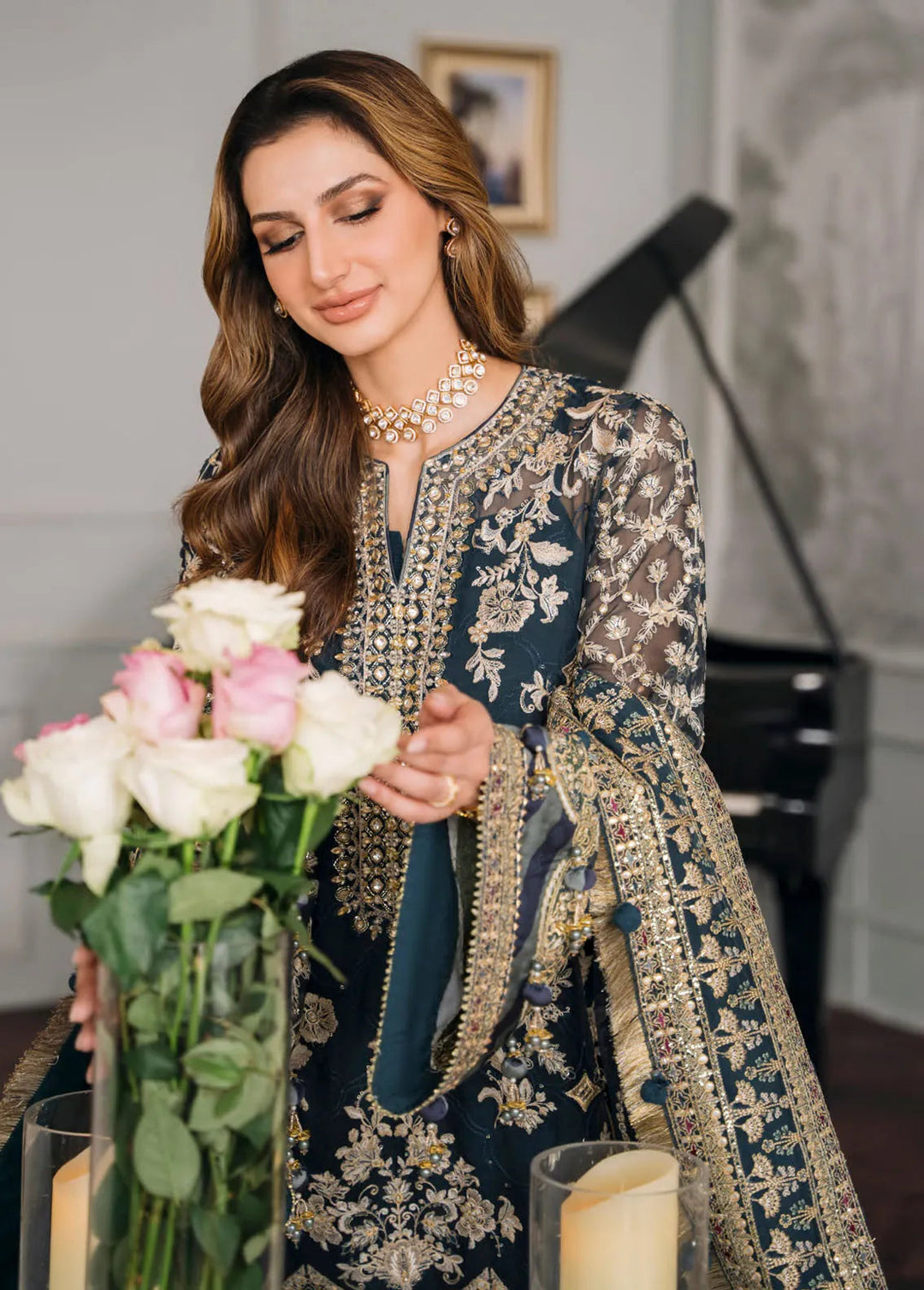 Baroque Pret Embroidered Chiffon 3 Piece Suit EC 01