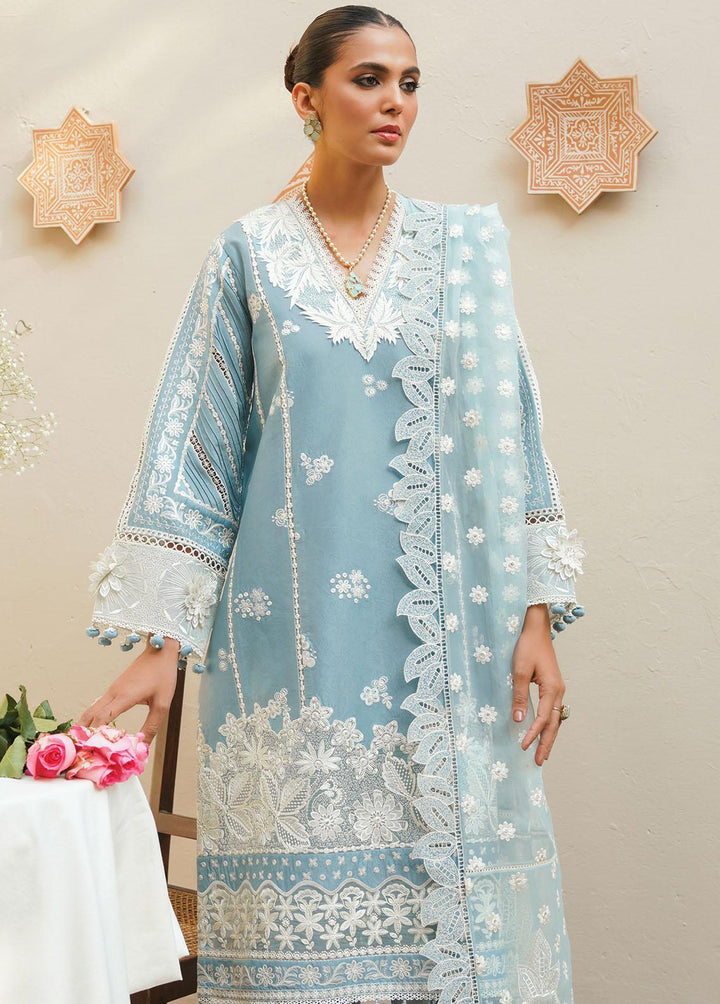 Baroque Embroidered Lawn Suits Unstitched 3 Piece BQ23-SL10 SL10-D03 - Summer Collection