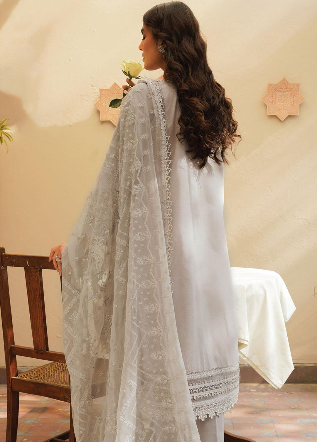 Baroque Embroidered Lawn Suits Unstitched 3 Piece BQ23-SL10 SL10-D04 - Summer Collection