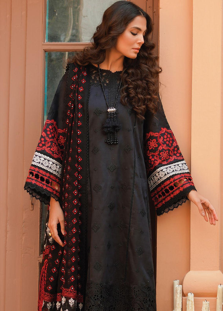 Baroque Embroidered Lawn Suits Unstitched 3 Piece BQ23-SL10 SL10-D06 - Summer Collection