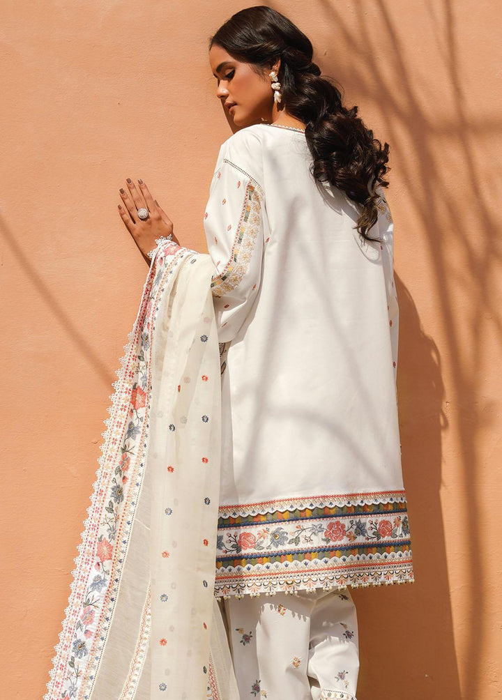 Baroque Embroidered Lawn Suits Unstitched 3 Piece BQ23-SL10 SL10-D07 - Summer Collection