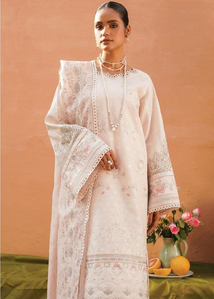 Baroque Embroidered Lawn Suits Unstitched 3 Piece BQ23-SL10 SL10-D08 - Summer Collection