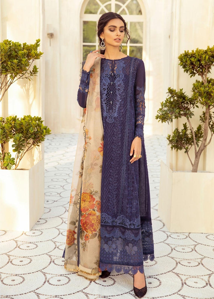 Sunheri Eid By Baroque Embroidered Lawn Suits Unstitched 3 Piece BQ21SE 02 Heer - Summer Collection