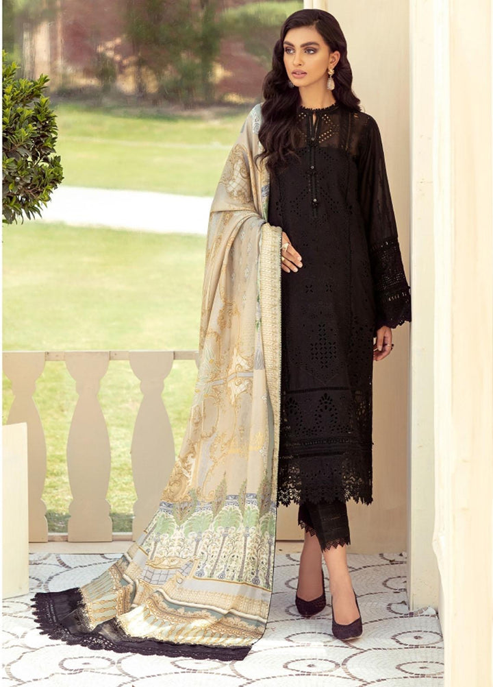 Sunheri Eid By Baroque Embroidered Lawn Suits Unstitched 3 Piece BQ21SE 06 Nury - Summer Collection