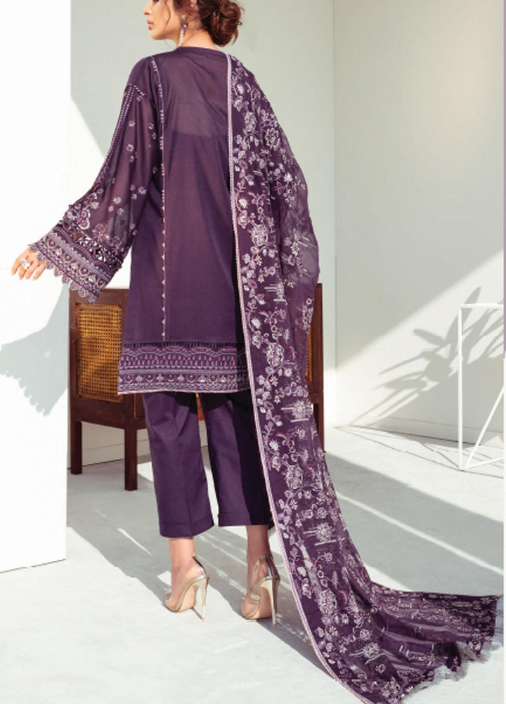 Baroque Embroidered Swiss Voile Suits Unstitched 3 Piece BQ21SV 01 Columbine - Summer Collection